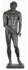 image: bronze statute of Lošinj or Apoxyomenos 